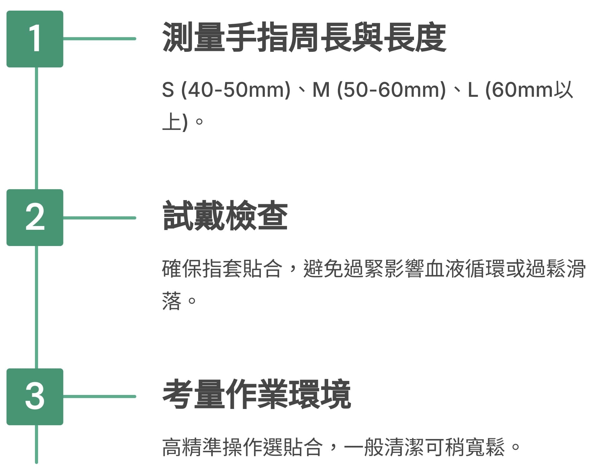 如何選擇適合的尺寸？